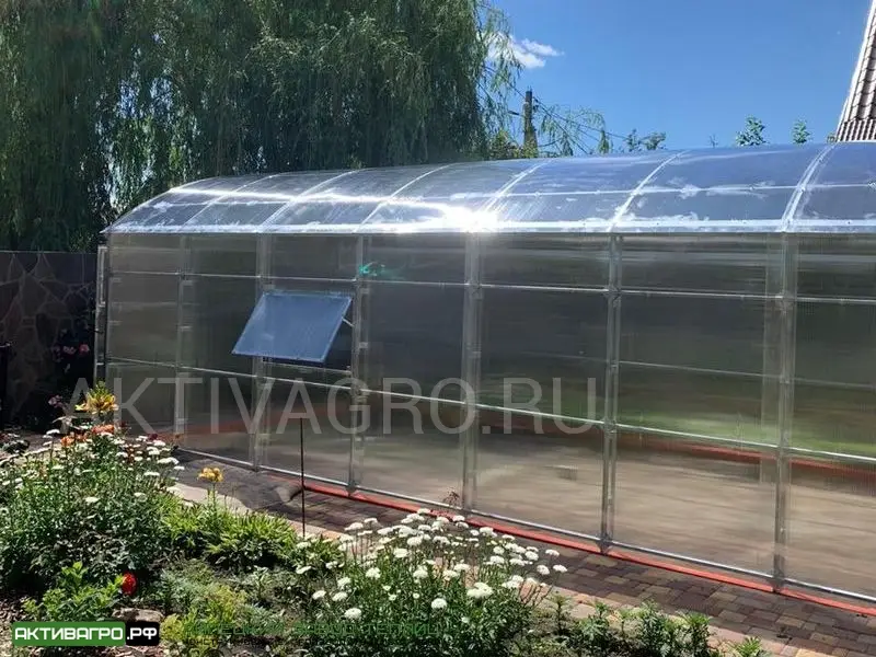 Теплица Ударница Благодатная, ширина 4/5 м, труба 40х20 + 20х20 Теплица Ударница Благодатная, ширина 4/5 м, труба 40х20 + 20х20