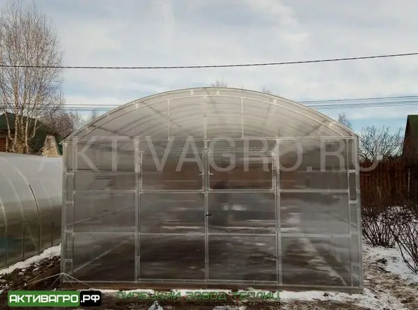 Теплица Ударница Благодатная, ширина 4/5 м, труба 40х20 + 20х20 Теплица Ударница Благодатная, ширина 4/5 м, труба 40х20 + 20х20
