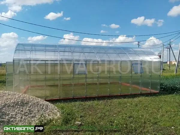 Теплица Ударница Благодатная, ширина 4/5 м, труба 40х20 + 20х20 Теплица Ударница Благодатная, ширина 4/5 м, труба 40х20 + 20х20